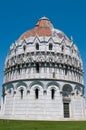 The Baptistry of the Cathedral of Pisa Royalty Free Stock Photo