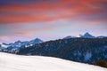 Baqueira Beret view of Aneto peak Lerida Royalty Free Stock Photo