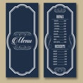 Vintage Frames Restaurant Bar Food Drinks cafe Menu Vector 05 Royalty Free Stock Photo