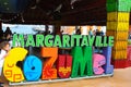 The bar or cafe at Cozumel port during one of the Western Caribbean cruises Royalty Free Stock Photo