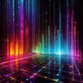 Bar chart accounting financial spreadsheet data, online representation, cyberspace data representation