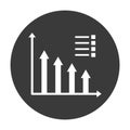 Bar Chart  Glyph Style vector icon which can easily modify or edit Royalty Free Stock Photo