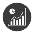 Bar Chart  Glyph Style vector icon which can easily modify or edit Royalty Free Stock Photo