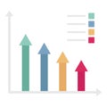 Bar Chart  Glyph Style vector icon which can easily modify or edit Royalty Free Stock Photo