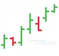 Bar chart graph background, concept of stock exchange vector illustration Royalty Free Stock Photo