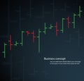 Bar chart graph background, concept of stock exchange vector illustration Royalty Free Stock Photo