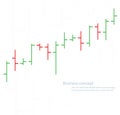 Bar chart graph background, concept of stock exchange vector illustration Royalty Free Stock Photo