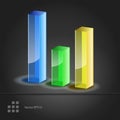 Bar Chart icon design vector illustration Royalty Free Stock Photo