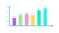 Bar chart icon showing multiple data points, statistics visual, vector design Generative AI Royalty Free Stock Photo