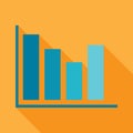 bar chart icon. Vector illustration decorative design Royalty Free Stock Photo
