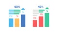 Bar Chart Infographic for Data Comparison & Trends, vector design Generative AI Royalty Free Stock Photo