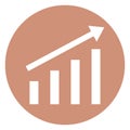 Bar chart Isolated Vector Icon which can easily modify Royalty Free Stock Photo