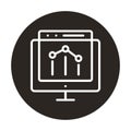Bar chart Isolated Vector icon which can easily modify or edit Royalty Free Stock Photo