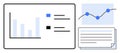 Data Visualization with Charts, Graphs, and Reports for Business Analytics Royalty Free Stock Photo