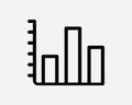 Barchart Line Icon. Financial Performance Graph Linear Symbol. Business Data Market Economy Finance Profit Sign Vector Clipart