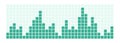 Bar chart steps diagram. Data graph chart steps, squares, vector Royalty Free Stock Photo