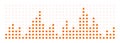 Bar chart steps diagram. Data graph chart steps, vector illustration Royalty Free Stock Photo