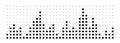 Bar chart steps diagram. Data graph chart steps, vector illustration