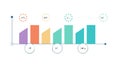 Bar Chart with Trend Line, Data Growth, vector design Generative AI Royalty Free Stock Photo