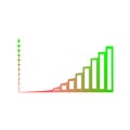 Bar Chart Vector Column graph, chart template for infographics illustration