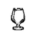 bar cocktail glasses game pixel art vector illustration