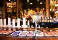 A bar with coctail in KO Distilling Royalty Free Stock Photo