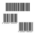 Bar code icons. Vector illustration Royalty Free Stock Photo