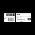 Bar code label set vector. scan code bars and qr bars, industrial barcode price, sticker barcode