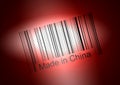 Bar code: Made in China Royalty Free Stock Photo