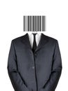 Bar code man Royalty Free Stock Photo