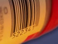 Bar code on a package label