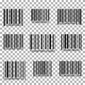 Bar Code Set. Scan Code. Barcode template