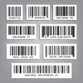Bar Code Set Vector. UPC Bar Codes. Universal Product Code. Market Trademark. Isolated Illustration Royalty Free Stock Photo