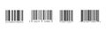 Bar Code Set Vector. Universal Product Scan Code. Isolated Royalty Free Stock Photo