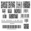 Bar Code Types Set Royalty Free Stock Photo