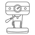 Bar coffee machine icon, outline style Royalty Free Stock Photo