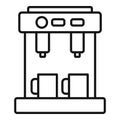 Bar coffee machine icon, outline style Royalty Free Stock Photo