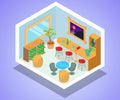 Bar concept banner, isometric style Royalty Free Stock Photo