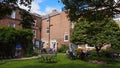 The garden of the Bar Convent in York, Northern England