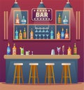 Bar counter interior design