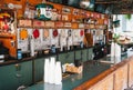 Bar Counter with Slush Machines in Flying Monkeys Saloon, Key West, Florida