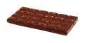 A bar of dark chocolate with hazelnuts Royalty Free Stock Photo