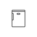 Bar fridge line icon