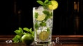 bar glass mojito drink classic