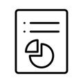 Bar graph analytics Isolated Vector icon which can easily modify or edit Royalty Free Stock Photo