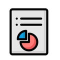 Bar graph analytics Isolated Vector icon which can easily modify or edit Royalty Free Stock Photo