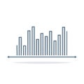 Bar Graph Illustration Displaying Data Analysis and Growth Financial Statistics Royalty Free Stock Photo