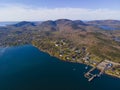 Acadia National Park aerial view, Maine, USA Royalty Free Stock Photo