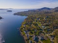 Acadia National Park aerial view, Maine, USA Royalty Free Stock Photo