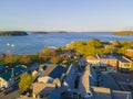 Bar Harbor historic town center, Bar Harbor, Maine, USA Royalty Free Stock Photo